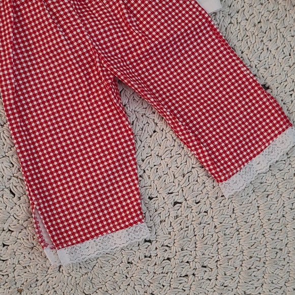 NWOT BO HO RED WHITE 2 PIECE SET PLAID MULTI 3T - Picture 11 of 16